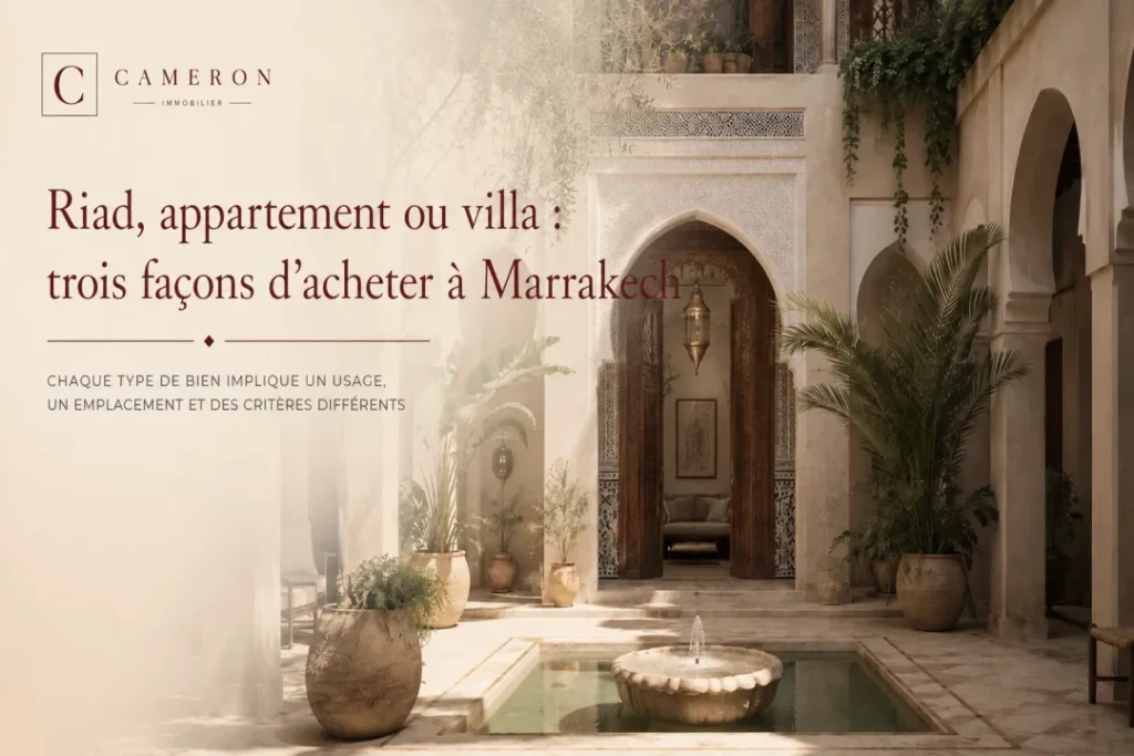 Immobilier Marrakech : choisir une adresse avant de choisir un bien